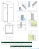 Radaway Nes 8 Black Kdj I Frame kabina 90x80cm lewa czarny mat/szkło przejrzyste 110072090-54-56L/10089080-54-56